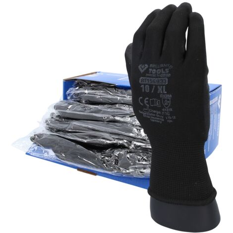 Brilliant Tools Brillant Tools Mikro-Feinstrickhandschuh BT1569 Gr. 10 schwarz