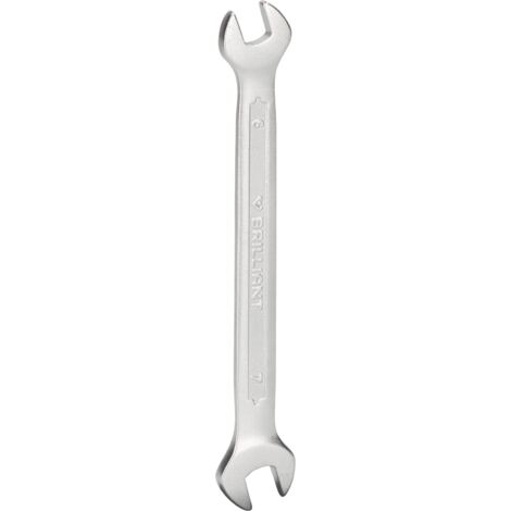 BRILLIANT TOOLS BT010900 Chiave a forchetta doppia, 6 x 7 mm [Powered by KS TOOLS]