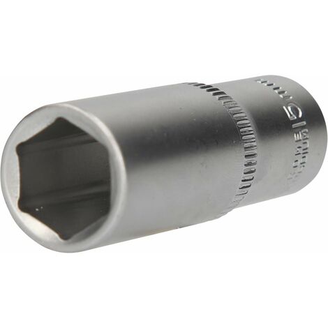 BRILLIANT TOOLS BT021827 Bussola esagonale 3/8", versione lunga, 15 mm [Powered by KS TOOLS]