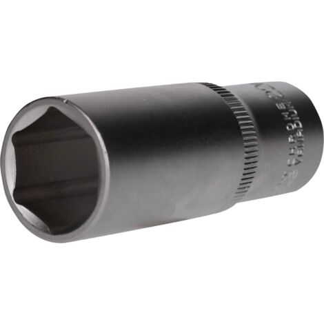 BRILLIANT TOOLS BT022830 Bussola esagonale 1/2", versione lunga, 22 mm [Powered by KS TOOLS]