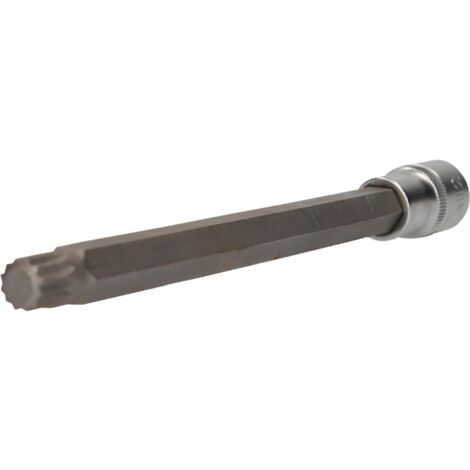 BRILLIANT TOOLS BT022962 Bussola a inserto millerighe 1/2", lunga 200 mm, M12 [Powered by KS TOOLS]