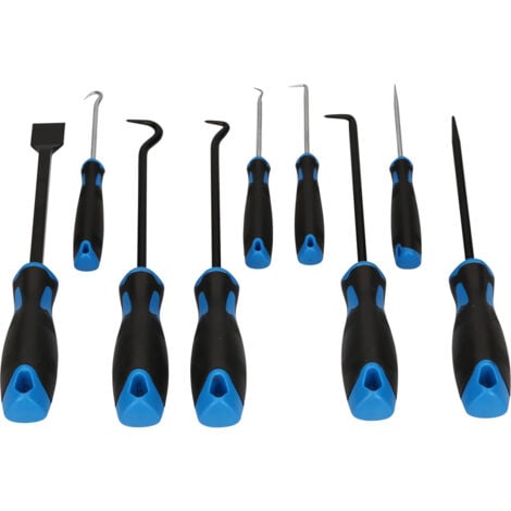 Brilliant Tools BT542010 Schaber-Haken-Werkzeug-Satz, 9-tlg