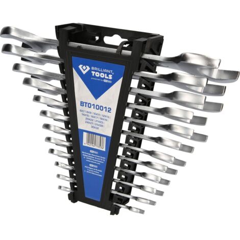 Brilliant Tools Doppel-Maulschlüssel-Satz, 12-tlg.
