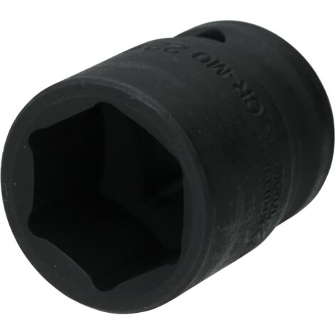 BRILLIANT TOOLS Douille de force 1/2" hexagonale 22 mm courte - BT022646