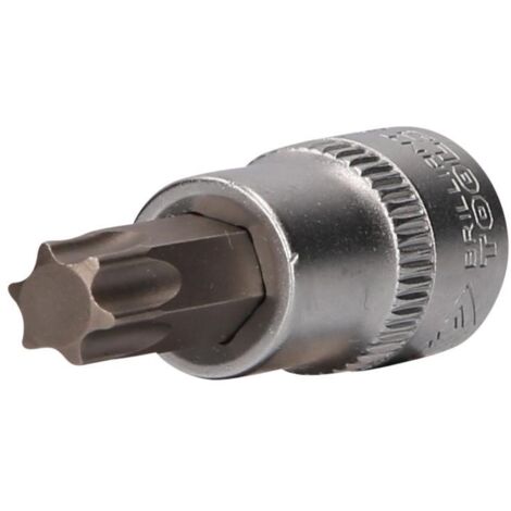 Brilliant Tools – Douille Torx 3/8' T50 – Acier chrome-vanadium – Longueur 49 mm – Entraînement carré – BT021948