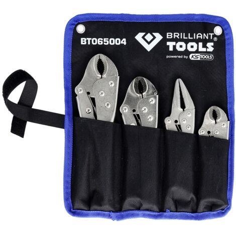 BRILLIANT TOOLS Feststellzangen / Gripzangen-Satz 4tlg. - BT065004
