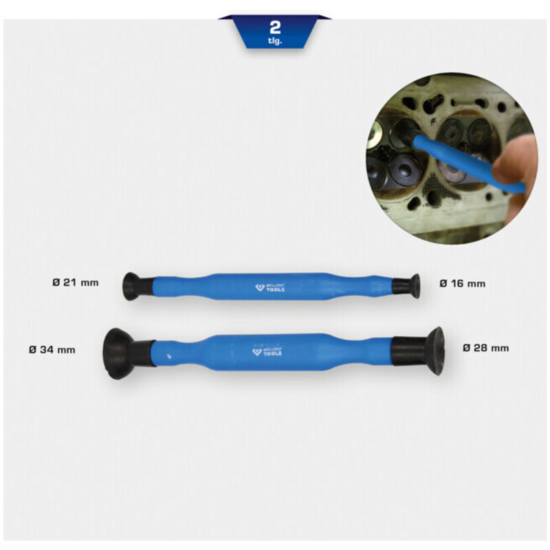 Brilliant Tools BT546000 Ventilläpper-Satz, 2-tlg
