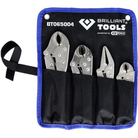 BRILLIANT TOOLS Jeu de pinces étaux / pinces Grip 4 pièces - BT065004