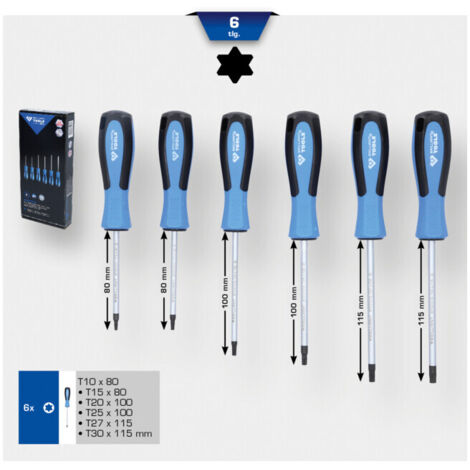 BRILLIANT TOOLS Jeu de tournevis 6 pcs TORX - BT031010
