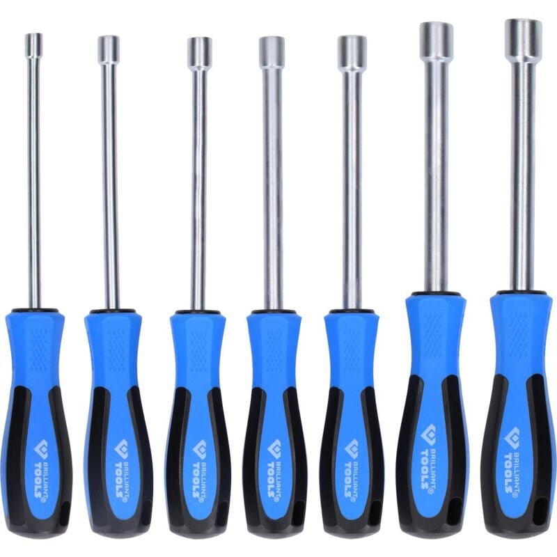 Jeu de tournevis à douilles, 7 pcs, 5 - 12 mm