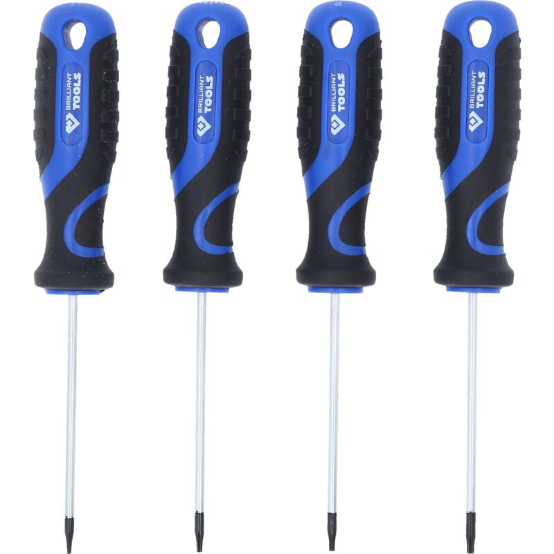 

Juego de destornilladores, 4 pzs, perfil TX - Brilliant Tools