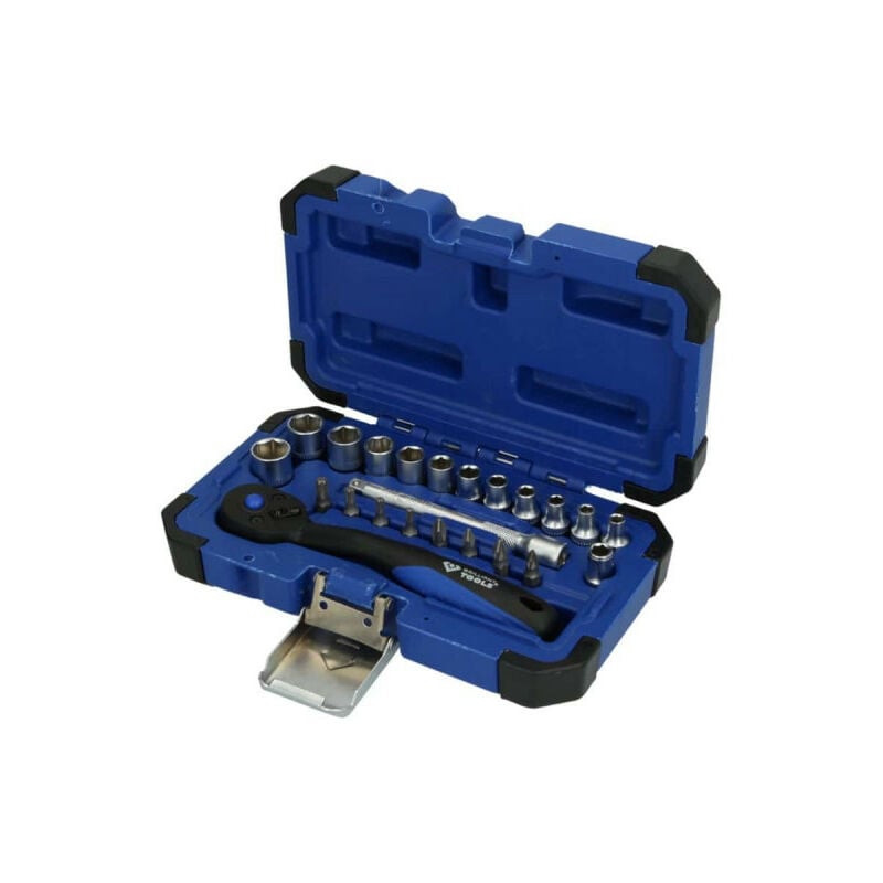 

Juego de llaves y trinquetes 1/4' - 23 piezas - BT020023 - Brilliant Tools