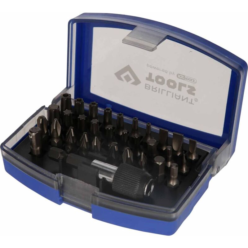 

Juego de puntas de destornillador 32 piezas acero 1/4' - Brilliant Tools