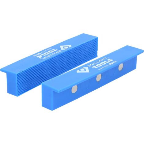 Brilliant Tools Mordaches aimantées pour étaux avec structure, 2 pcs, en plastique