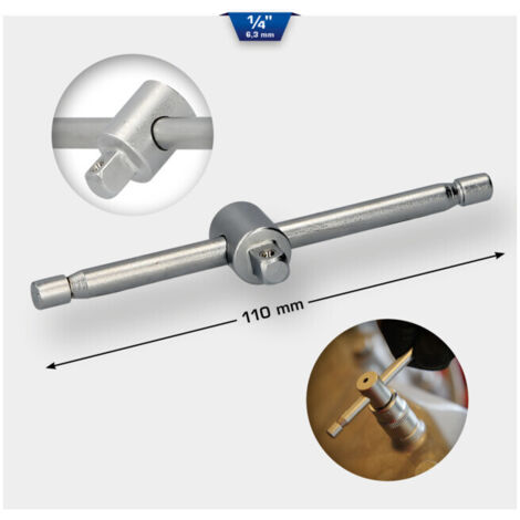 BRILLIANT TOOLS Poignée coulissante 1/4" - BT020902