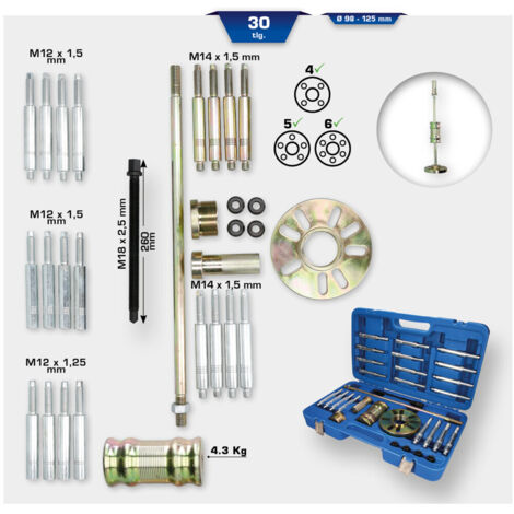 Brilliant Tools Radnaben-Werkzeug-Satz, 30-tlg