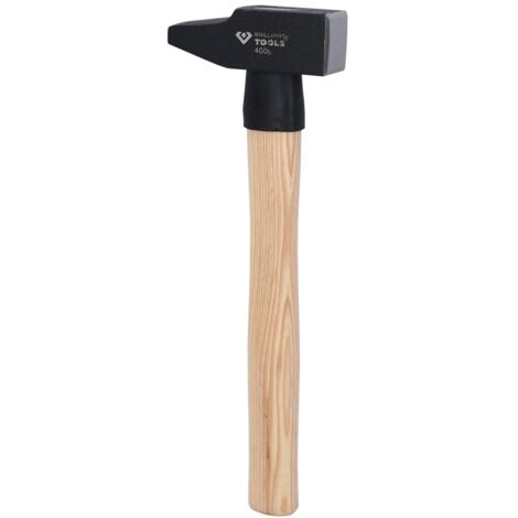 Brilliant Tools Schlosserhammer mit Hickory-Stiel, 400 g, französische Form