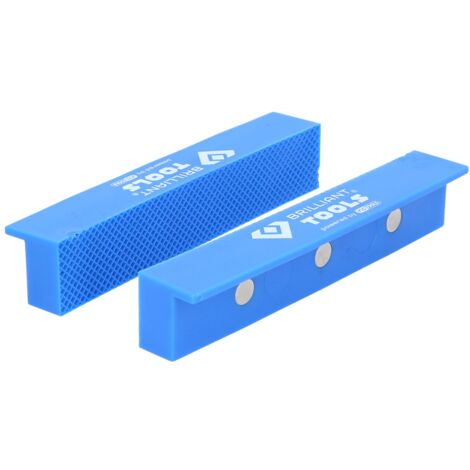 BRILLIANT TOOLS Schraubstock-Schonbacken mit Struktur 2tlg. Kunststoff - BT156941