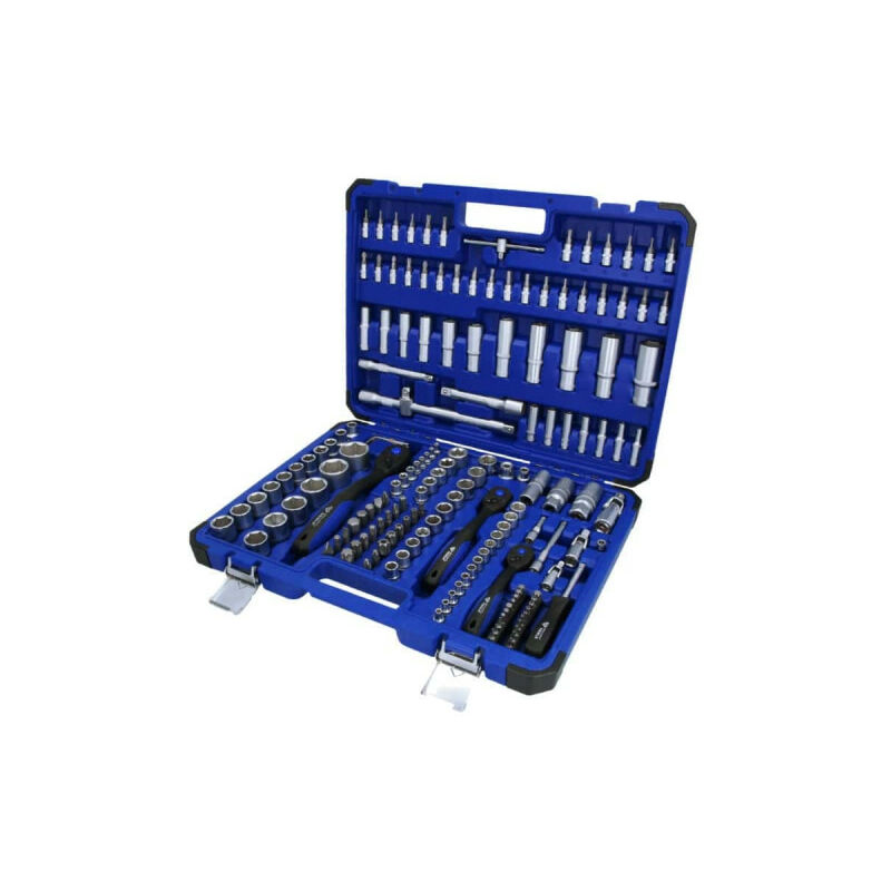 

Juego de llaves y trinquetes BRILLIANT TOOLS 1/4' 3/8' 1/2' - 172 pcs - BT023172