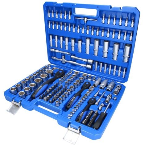 BRILLIANT TOOLS Steckschlüssel-Satz, 172-tlg., 1/4, 3/8, 1/2