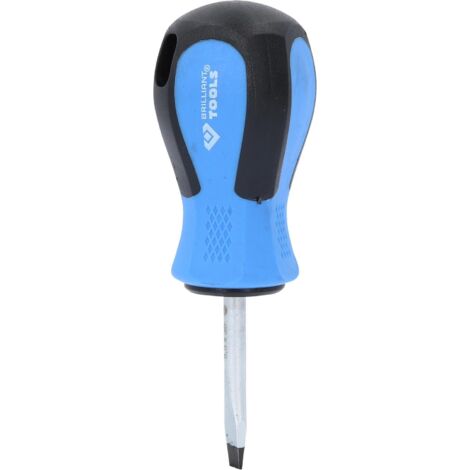 Brilliant Tools Tournevis plat, 5, 5 x 38 mm, forme courte