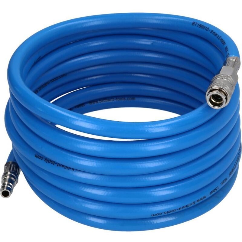 Brilliant Tools - BT160010 Tuyau pour air comprimé 5 m 15 bar