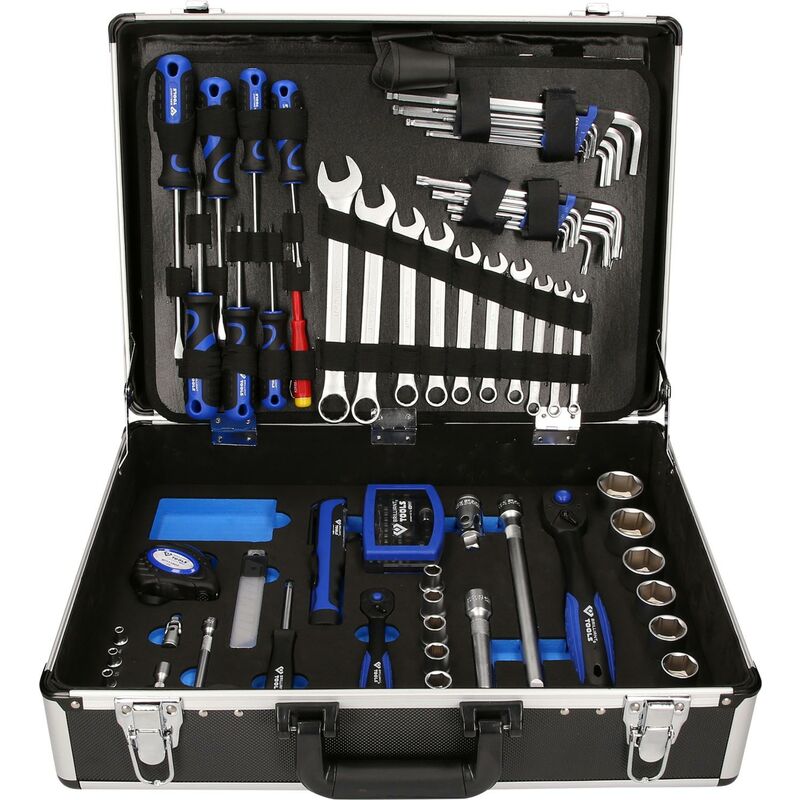 Image of Brilliant Tools - 1/4' + 1/2' Universal-Werkzeug-Satz, 143-tlg