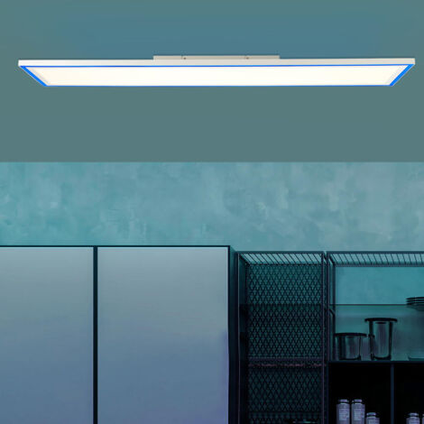 Brilliant Tuya Smart LED Deckenleuchte Ladoga 100 x 25 cm weiß Aufbaupanel