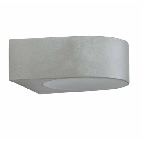 BRILLIANT - TYLER Applique da esterno - colore titanio - metallo/vetro E27 1x60W