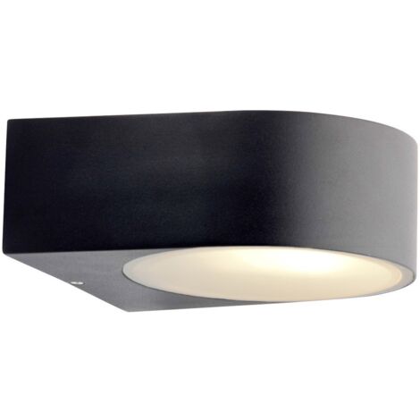 Brilliant TYLER Applique murale extérieure noire 19 cm