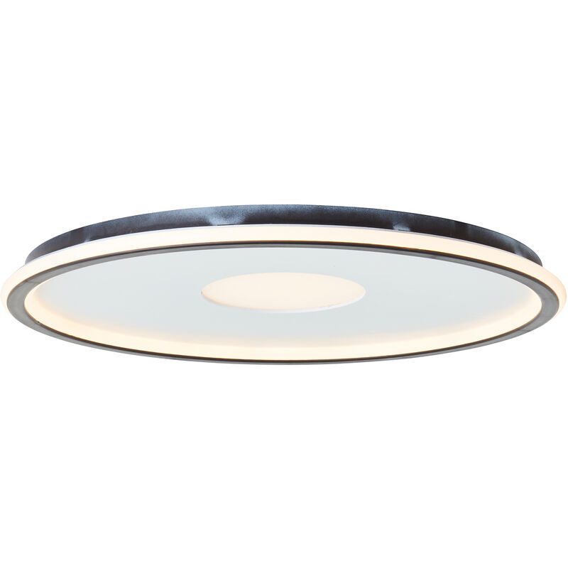 Brilliant - Vegas Led Deckenleuchte 50cm Weiß/schwarz, Kunststoff, 1x 44 W Led Integriert, (lichtstrom, 5400lm, Lichtfarbe, 3000-6500k)