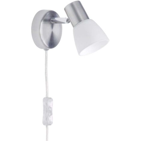Brilliant Wandleuchte Luca E 14 R 50 eisen/chrom/weiß Wandleuchte