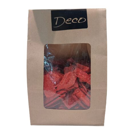 Brilliant Wooden Flakes 30-50mm Red DECO