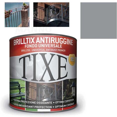 Brilltix smalto antiruggine vernice di fondo grigia 500 ml tixe