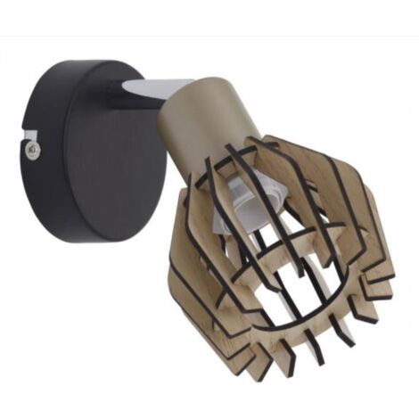 BRILONER- 1 LAMPADA METALLO/LEGNO E14-5,5W- IP20