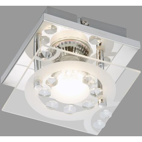 BRILONER - 1 PLAFONIERA LED 3W- GU10 - 250 lumen - 3000K CROMO