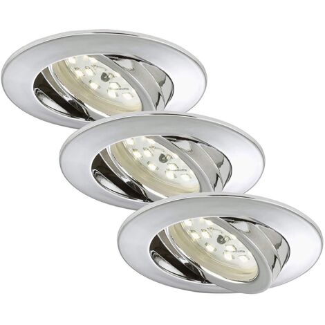 BRILONER 7209-038- SET 3 FARETTI DA INCASSO ORIENTABILI LED 3X5W 400LM IP23