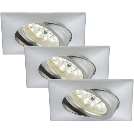 Briloner 7210-039 - SET 3 FARETTI DA INCASSO ORIENTABILI  5 W