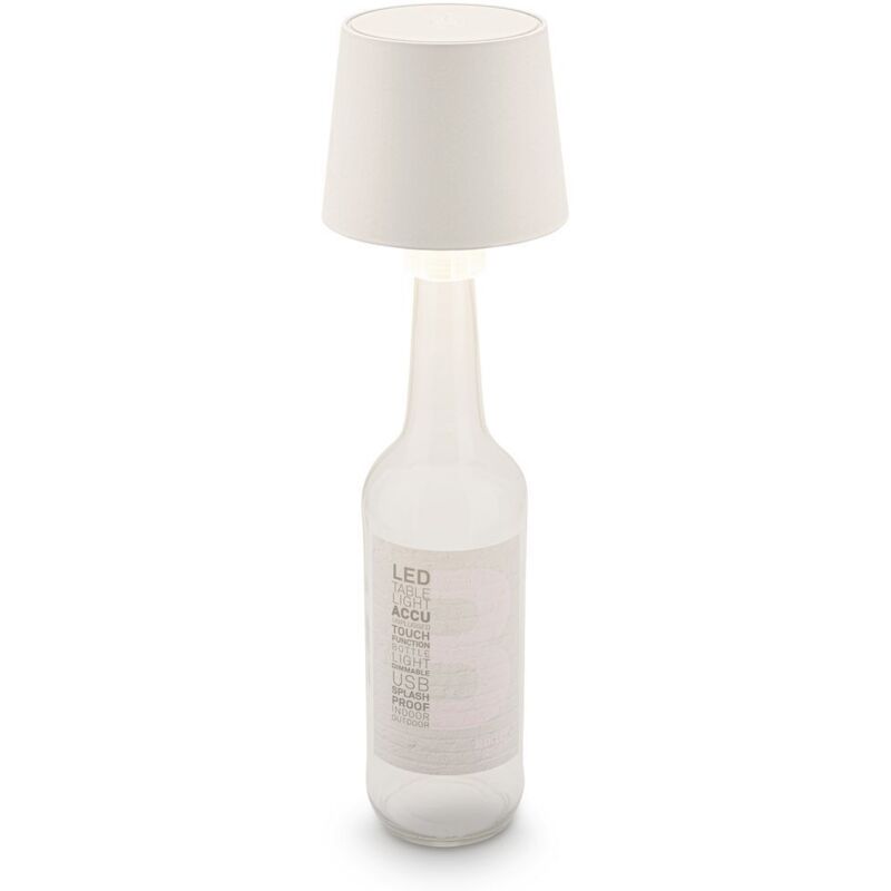 BRILONER - Lampe bouteille LED sans fil, tactile, à intensité variable, couleur de lumière blanche chaude, lampe de chevet sans fil, lampe de salon à