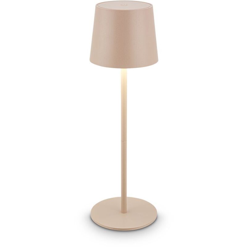 BRILONER Beige Rechargeable LED Table Lamp Dimmable 33cm