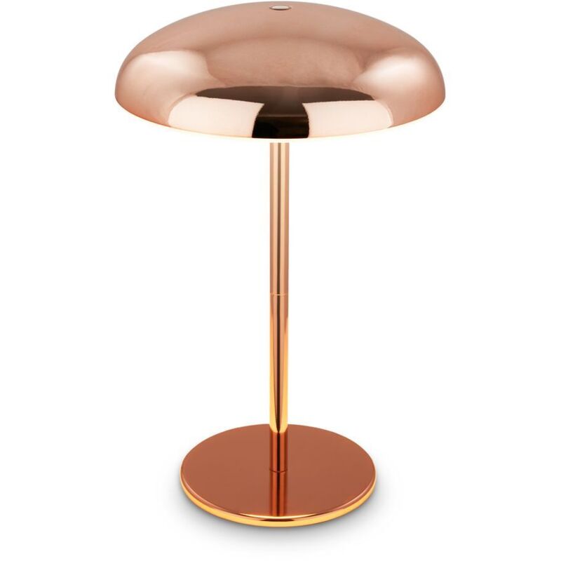 B.k.licht - Briloner caxa Lampe de table led sans fil IP44, dimmable, tactile, batterie, protection contre les projections d'eau, couleur cuivre, B.k.licht - Briloner caxa Lampe de table led sans fil IP44, dimmable, tactile, batterie, protection contre les projections d'eau, couleur cuivre,