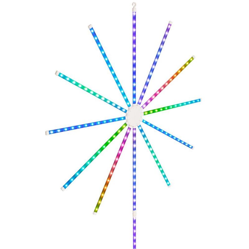Briloner CERO LED Applique murale, dimmable, télécommande, RGB IC changement de couleur dynamique, fonction musique, minuterie, blanc, Ø32 x 4,2cm
