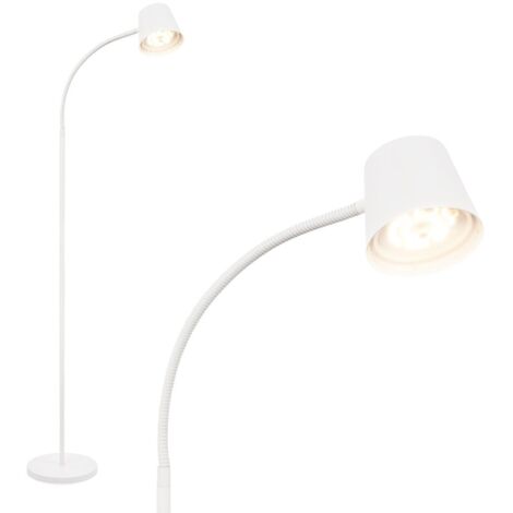 Briloner Cielo LED Lampadaire sans fil, Variable, tactile, recharge USB-C, sans fil, blanc, 126,5 x 21 cm