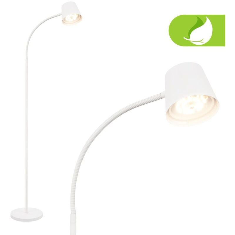 Cielo led Lampadaire sans fil, Variable, tactile, recharge usb-c, sans fil, blanc, 126,5 x 21 cm - Briloner