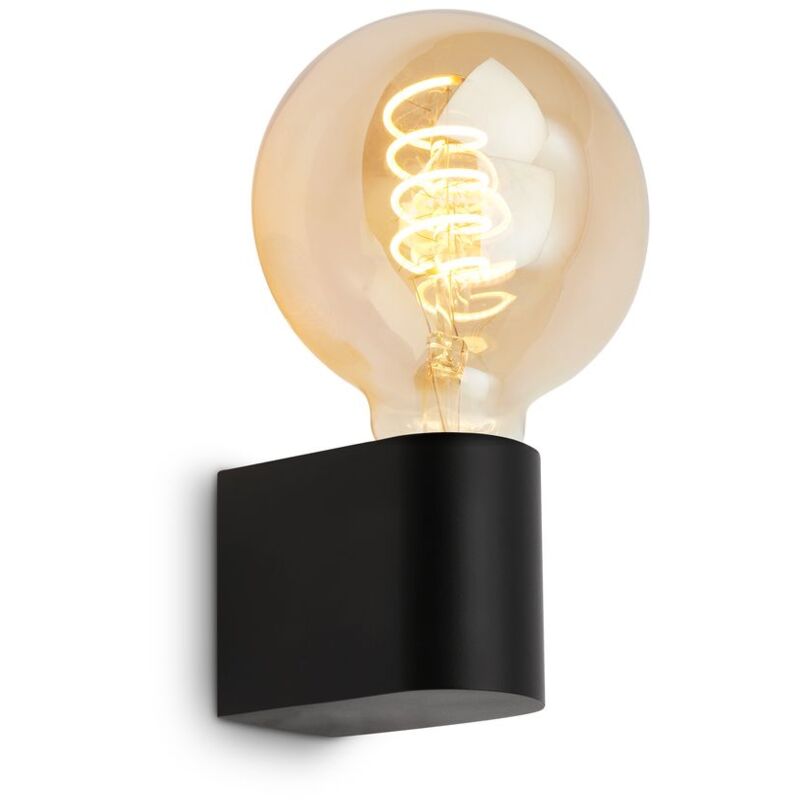 Briloner - Donga Lampe de miroir salle de bain, IP44 protection contre les éclaboussures, noir, 4,5 x 8 x 9,5 cm