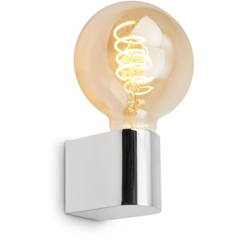 Briloner Donga specchio luce bagno, resistente agli spruzzi, a parete, cromo