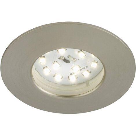 BRILONER - FARETTO DA INCASSO FISSO ROTONDO SATINATO LED 1X5W 400LM IP44