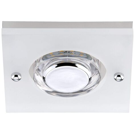 BRILONER - FARETTO DA INCASSO LED 1X5W 400LM FISS QUADRATO IP44