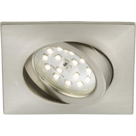 BRILONER - FARETTO DA INCASSO ORIENTABILE QUADRATO LED 1X5W 400LM IP23