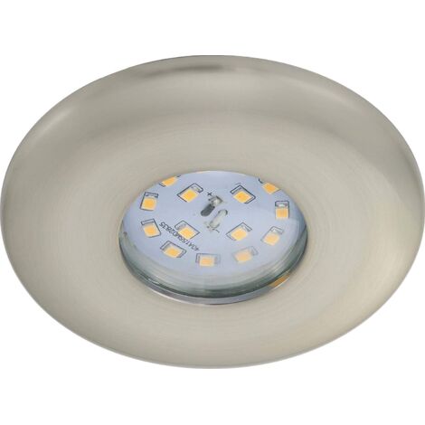BRILONER - FARETTO INCASSO LED 1X5W 400LM IP65 FISSO NICKEL